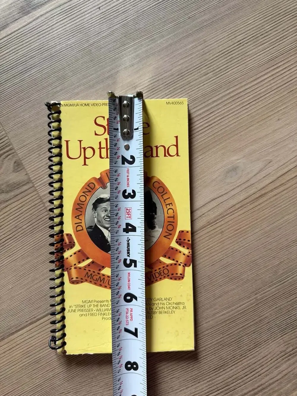 Upcycled Strike Up The Band Movie VHS Case Spiral Bound Notebook